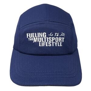 Fueling The Multisport Lifestyle USA Triathlon 5 Panel Cap Blue Large Sweat Vac